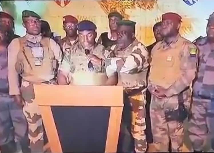 Coup d'Etat au Gabon. Des officiers annoncent avoir pris le pouvoir très tôt ce mercredi 30 août 2023.