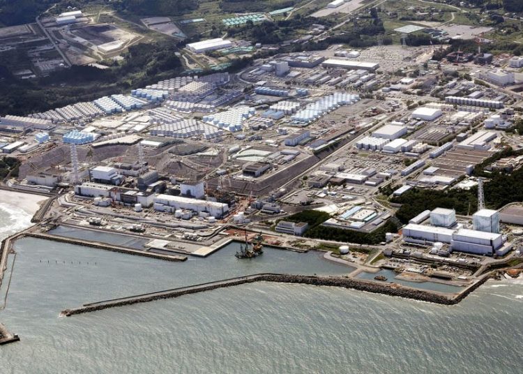An aerial view shows the Fukushima Daiichi nuclear power plant, which started releasing treated radioactive water into the Pacific Ocean, in Okuma town, Fukushima prefecture, Japan August 24, 2023, in this photo taken by Kyodo.  Kyodo/via REUTERS   ATTENTION EDITORS - THIS IMAGE HAS BEEN SUPPLIED BY A THIRD PARTY. MANDATORY CREDIT. JAPAN OUT. NO COMMERCIAL OR EDITORIAL SALES IN JAPAN.