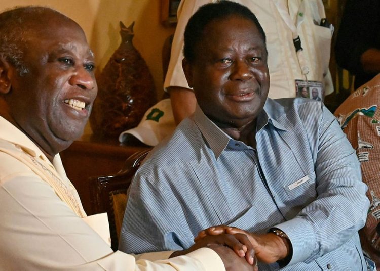 Les deux anciens présidents Laurent Gbagbo et Henri Konan Bédié