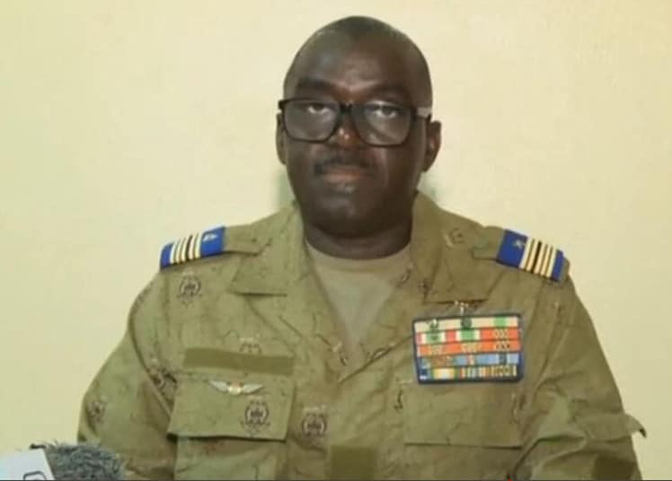 Le colonel-major Amadou Abdramane, porte-parole du CNSP